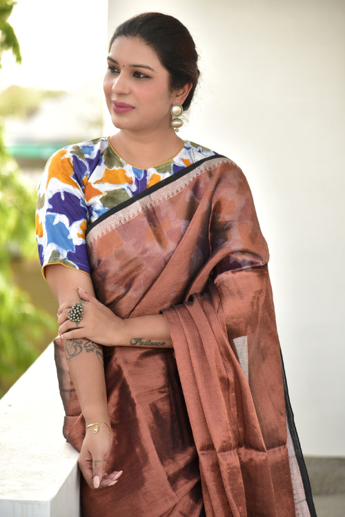 Patjhar Multicoloured Batik Cotton Blouse