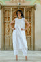 Nishigandha - White Sleeveless Cotton Kurta Coord Set
