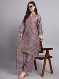 Zehra Sequin-Kalamkari Kurta Palazzo Set
