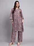 Zehra Sequin-Kalamkari Kurta Palazzo Set