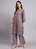 Zehra Sequin-Kalamkari Kurta Palazzo Set