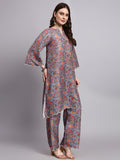 Zehra Sequin-Kalamkari Kurta Palazzo Set