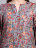 Zehra Sequin-Kalamkari Kurta Palazzo Set
