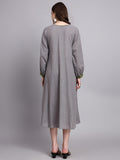Ira Grey Embroidered Dress