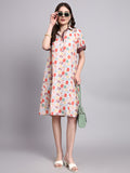 Noa Abstract Muslin Shirt Dress