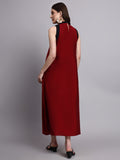 Rhea Crimson Flow Dress