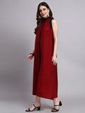 Rhea Crimson Flow Dress