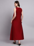 Rhea Crimson Flow Dress