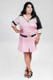 Icecream Pink Black Shirt Dress