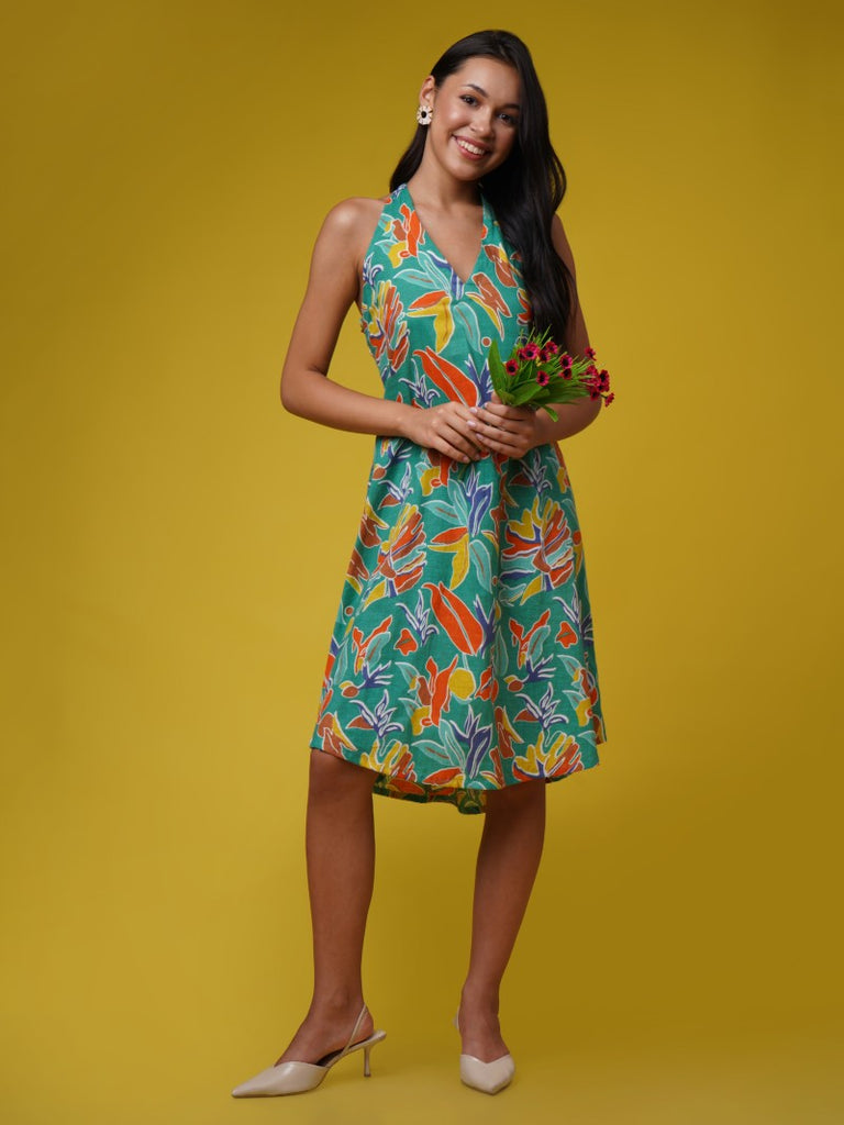 maya halter neck dress Solia