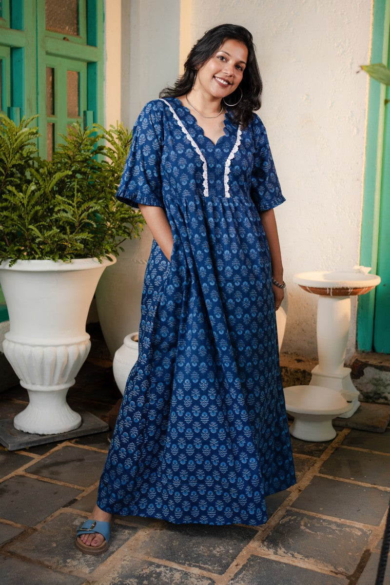 Azure Charm Kafty Dress