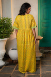 Golden Aura Kafty Dress