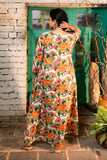 Multicolored Bold Floral Cotton Kaftan Style Nightie
