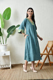 Teal Tranquality Kafty Dress