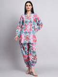 Iraa Multicolour Ikat Farshi Kurta Set