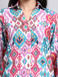 Iraa Multicolour Ikat Farshi Kurta Set