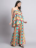 Noorain Multicolour Off-Shoulder Co-ord Set