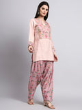 Saba Blush Floral Farshi Salwar Kurta Set