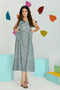 Grey Sleeveless Mid Length Nighty Dress