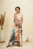 Multicoloured Floral Sleeveless Maxi Dress
