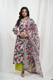 Multicoloured Cotton Floral Kurta Set