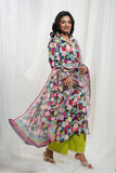 Multicoloured Cotton Floral Kurta Set