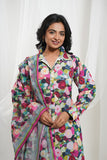 Multicoloured Cotton Floral Kurta Set