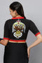 Krsna Handpainted Black Blouse