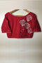 Maroon Embroidered Cotton Blouse