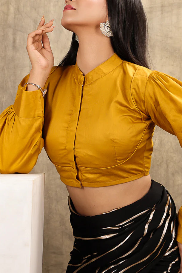 Mustard Yellow Long Sleeves Blouse