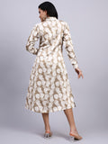 Aira Sand Heart Modal Satin Shirt Dress
