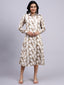 Aira Sand Heart Modal Satin Shirt Dress