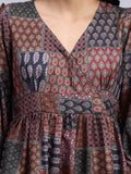 Tara Vintage Patchwork Midi Dress