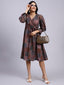 Tara Vintage Patchwork Midi Dress