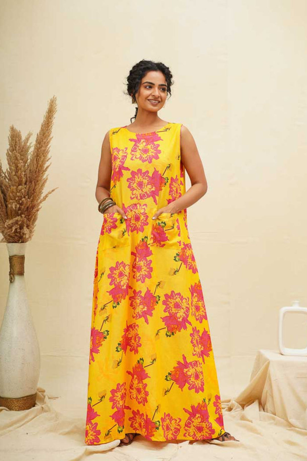 Saffron by Donita Dress Muslim Print Colourful Spark main image 1