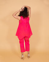 Fuchsia pink cotton coord set