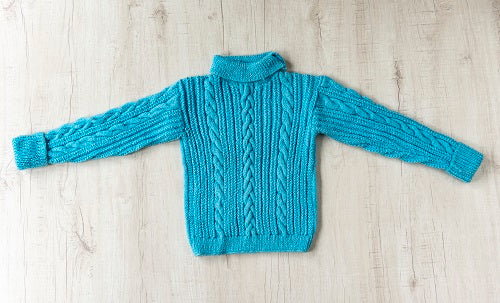 Powder Blue Full Sleeves Infant Pullover  - thesaffronsaga