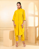 SUNSHINE YELLOW COTTON COORD SET