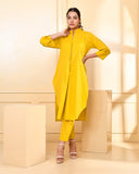 SUNSHINE YELLOW COTTON COORD SET