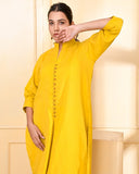 SUNSHINE YELLOW COTTON COORD SET