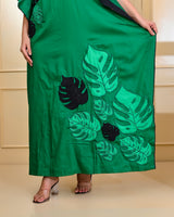 Emerald Green Designer Luxury Kaftan