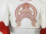 white-red-durga-embroidery-blouse  - thesaffronsaga