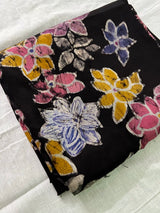 Phool Floral Motif Multicoloured Batik Print Cotton Blouse Piece
