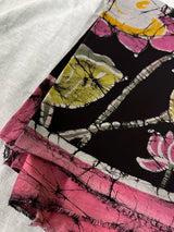 Pichhwai Motif Multicoloured Batik Print Cotton Blouse Piece