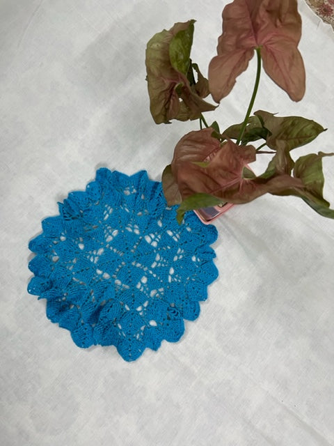 Nlie Flower Round Crochet Doily  - thesaffronsaga