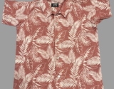Pink Tropical Forest Print Shirt Shorts Boy’s Co-ord Set