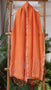 Orange Hand Embroidered Shawl.