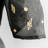 Organza Silk Hand Embroidery Padded Blouse  - thesaffronsaga