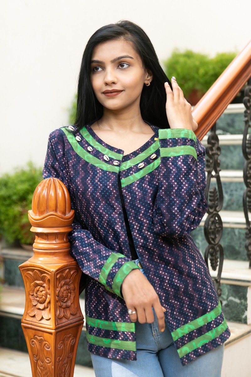 Jawariya Dana Short Cotton Jackets  - thesaffronsaga