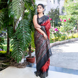 Kinjal - Rama Green Dupion Silk Handloom Saree  - thesaffronsaga